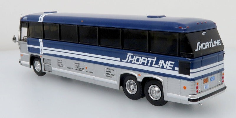 Iconic Replicas 1:87 MCI MC-9 Crusader II Intercity Coach: Shortline