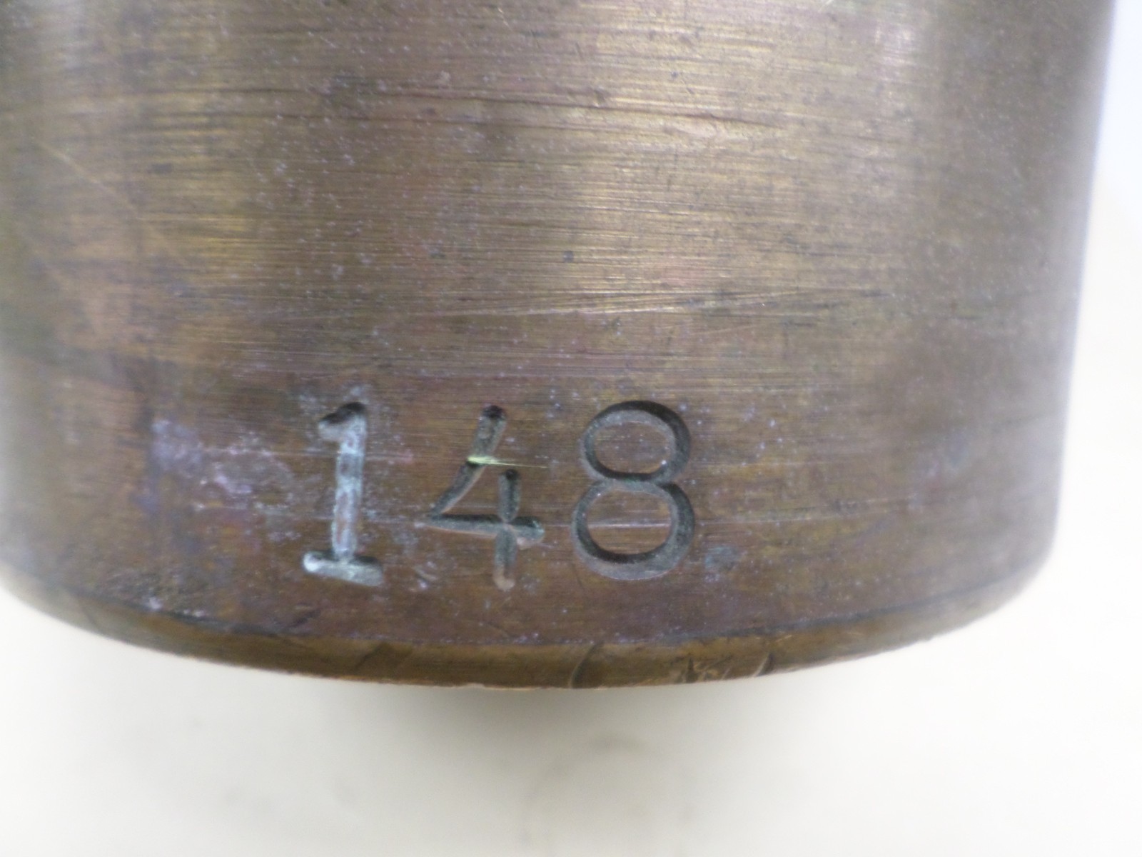 Vintage Diamond Mfg Brass Fare Box Money Vault Cylindrical 9″ X 4-3/4″ #148 DART