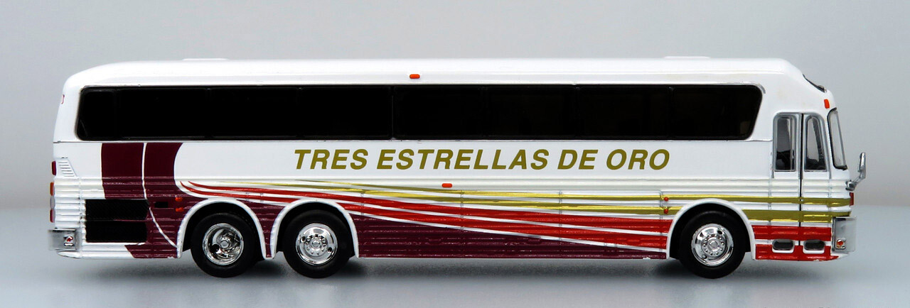 New! Eagle Model 10 Coach Bus Tres Estrellas De Oro 1/87 Scale Iconic Replicas