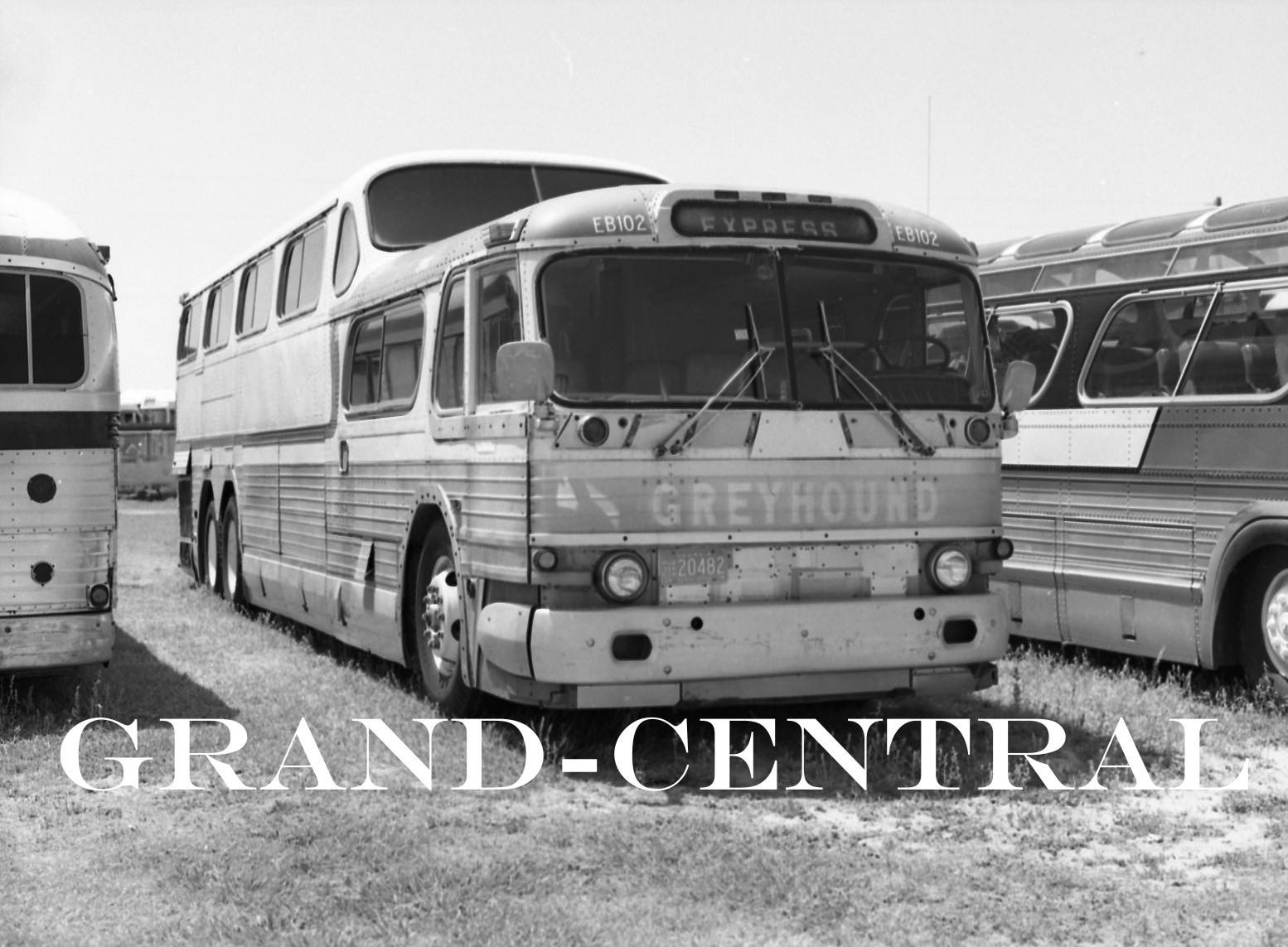 ORIGINAL 1970’s GREYHOUND SCENICRUISER COACH BUS NEGATIVE #EB102