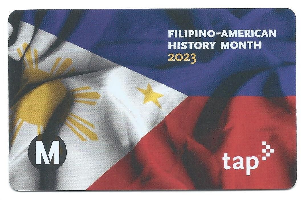 NEW Active Filipino American History Month 23 Los Angeles Metro LA TAP Fare Card