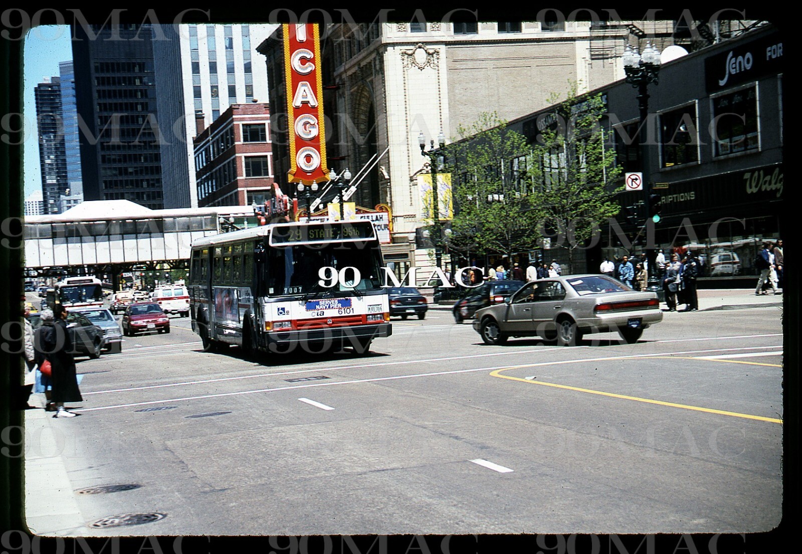 Chicago (IL) CTA Flxible Bus #6101. Original Slide 1997.