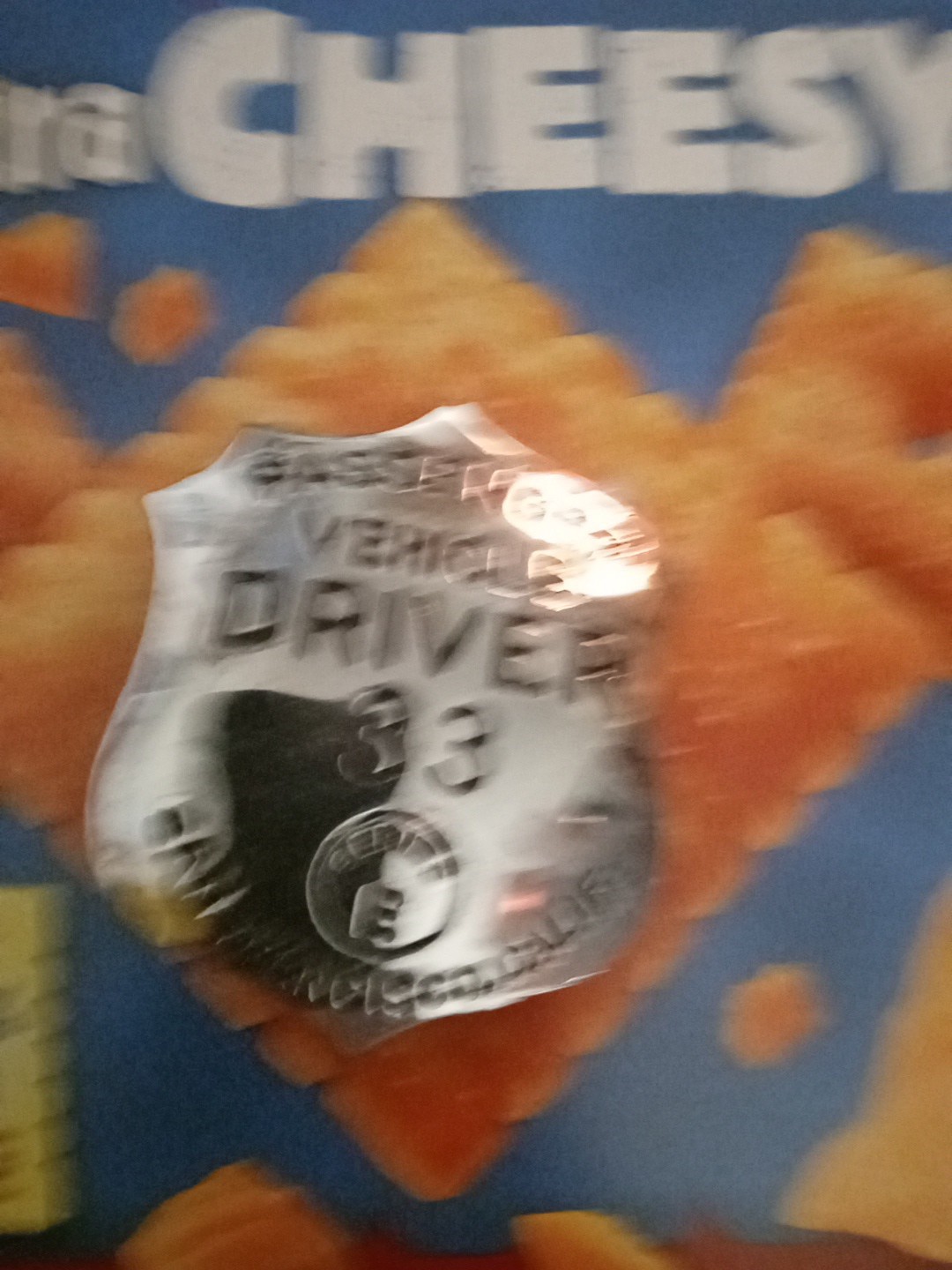 San Francisco Passenger Vehicle Driver Taxi Chauffeur Badge