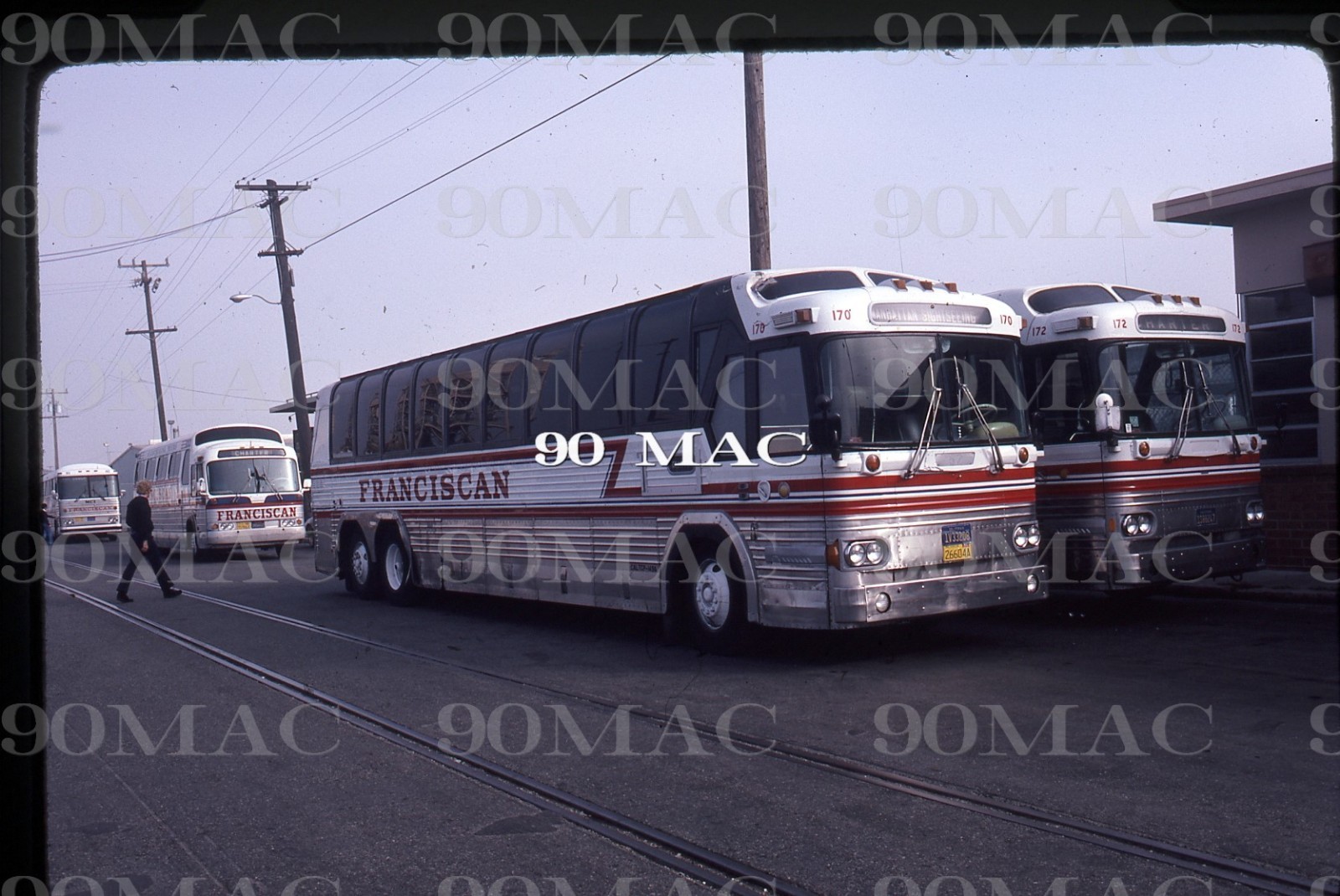 FRANCISCAN LINES. COACH #170. SFO (CA). Original Slide 1994.