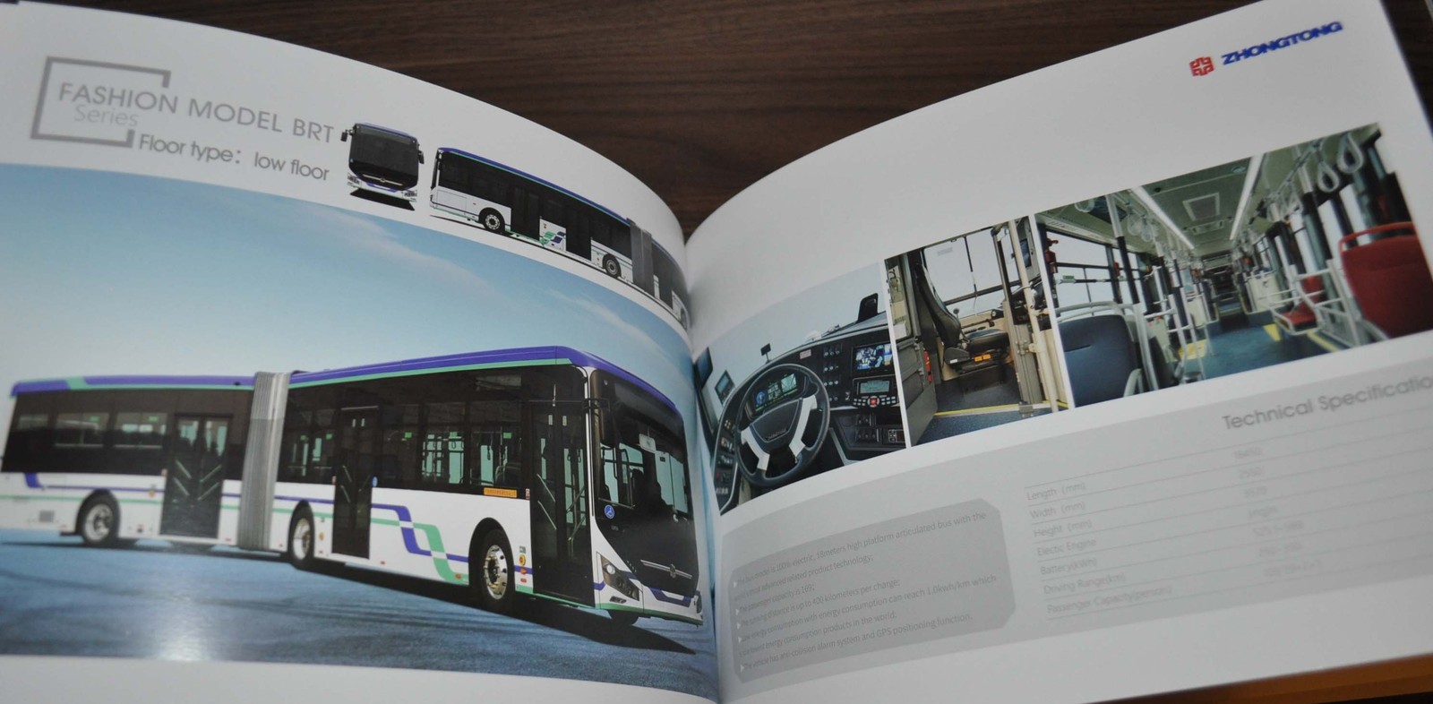 Zhongtong Model Range Coach Bus China Brochure Prospekt