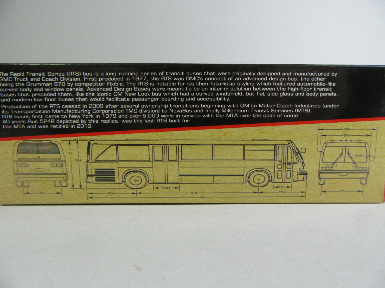 Iconic Replicas 1:87 Bus GMC RTS Bus Dallas DART USA