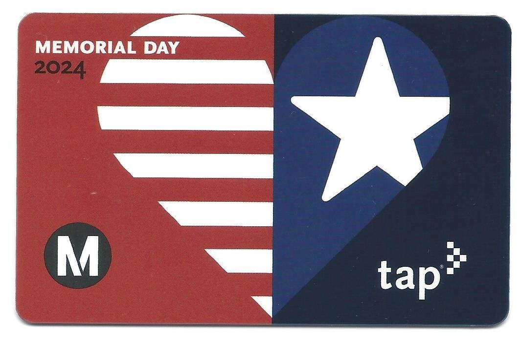 NEW Active Memorial Day 2024 Los Angeles Metro LA TAP Card Bus Subway Rail
