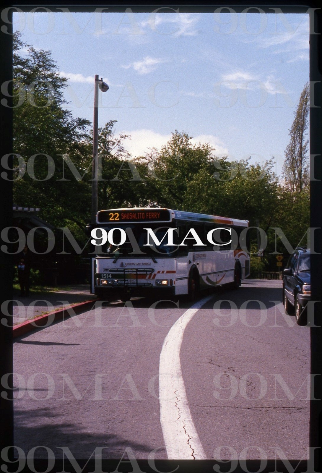 GOLDEN GATE TRANSIT-GGT. ORION V BUS #1514.San Rafael (CA). Original Slide 2004.