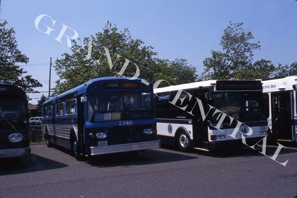 ORIGINAL 2000 NYCTA NEW YORK CITY BUS SLIDE #7340 S104 STATEN ISLAND NY NYC MTA