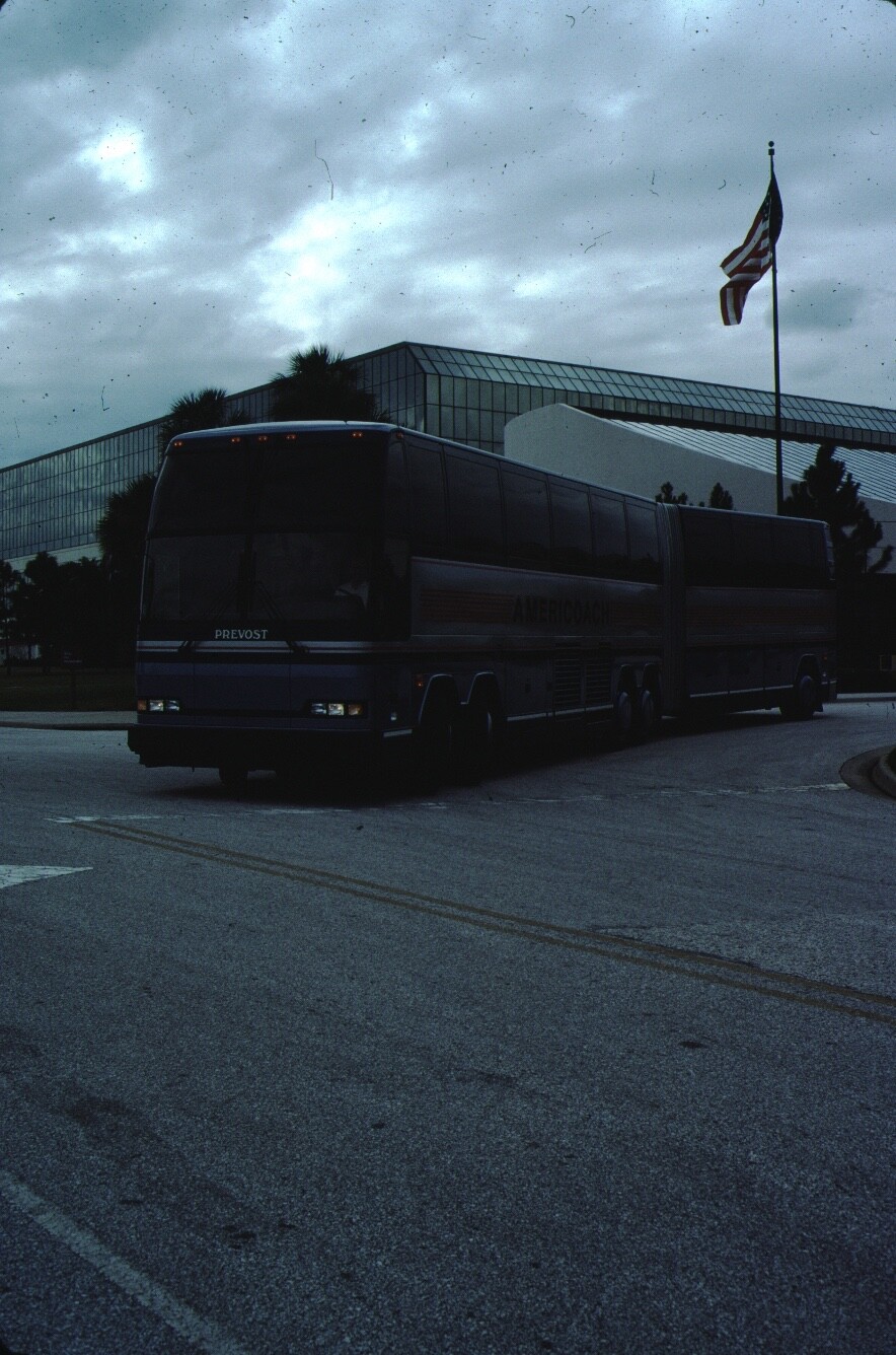 Prevost bus Kodachrome original Kodak slide