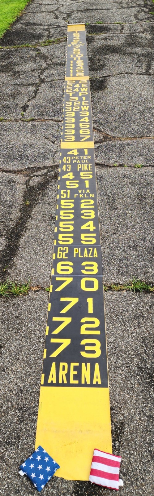VINTAGE THE GREATER RICHMOND TRANSIT CO. GRTC VTC BUS ROLL SIGN VIRGINIA VA