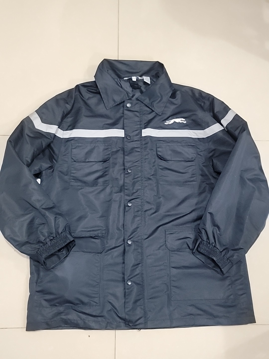 RARE! Vtg 90s Greyhound Bus Lines Transit Work Safty Uniform Jacket Trucker MTA