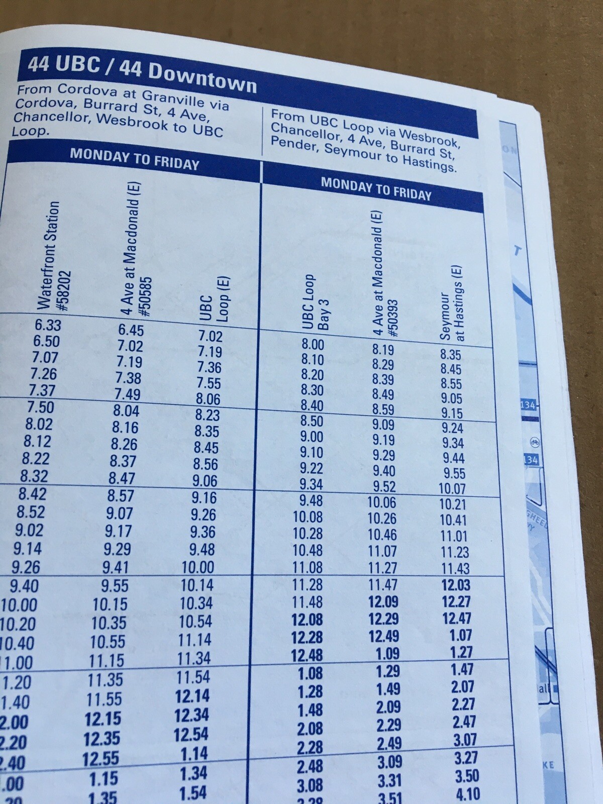 BUS TIMETABLE Trans Link APRIL 2017 Vancouver Book 2 Vancouver,UBC,SeaBus