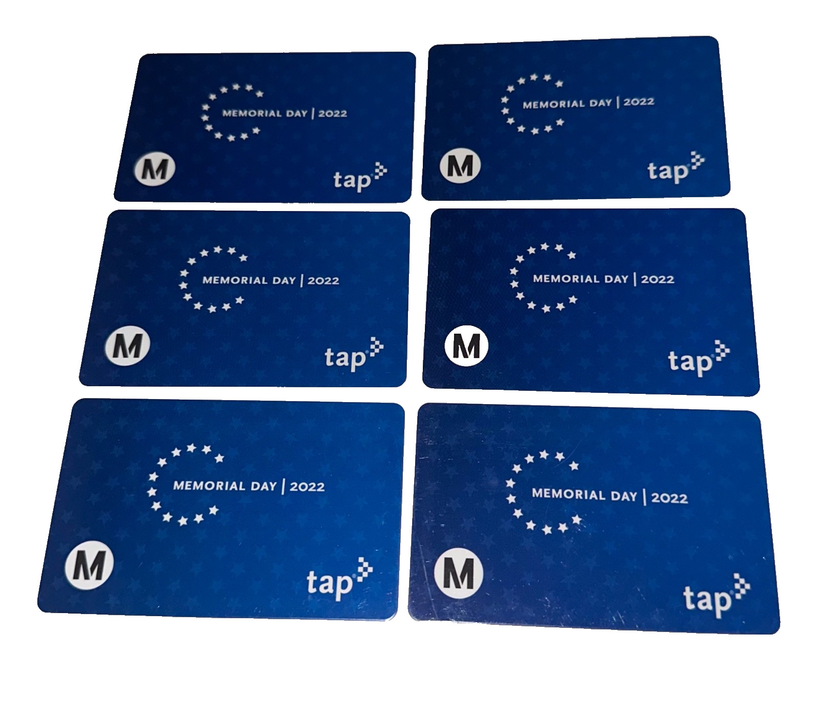 Metro Tap Card Memorial Day 2022 Subway Transit Lmtd Card NOT Loadable