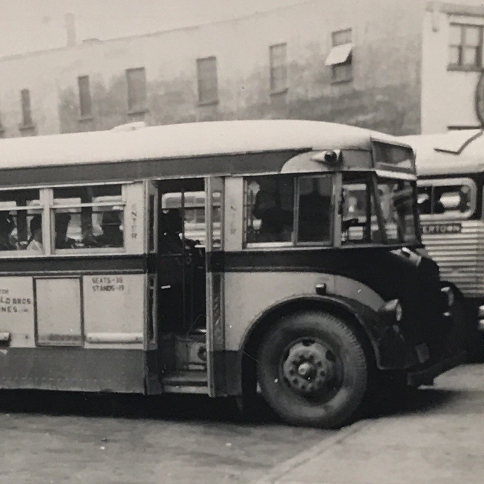 Fitzgerald Bros Bus Line #188 Watertown NY Snapshot Photograph VTG