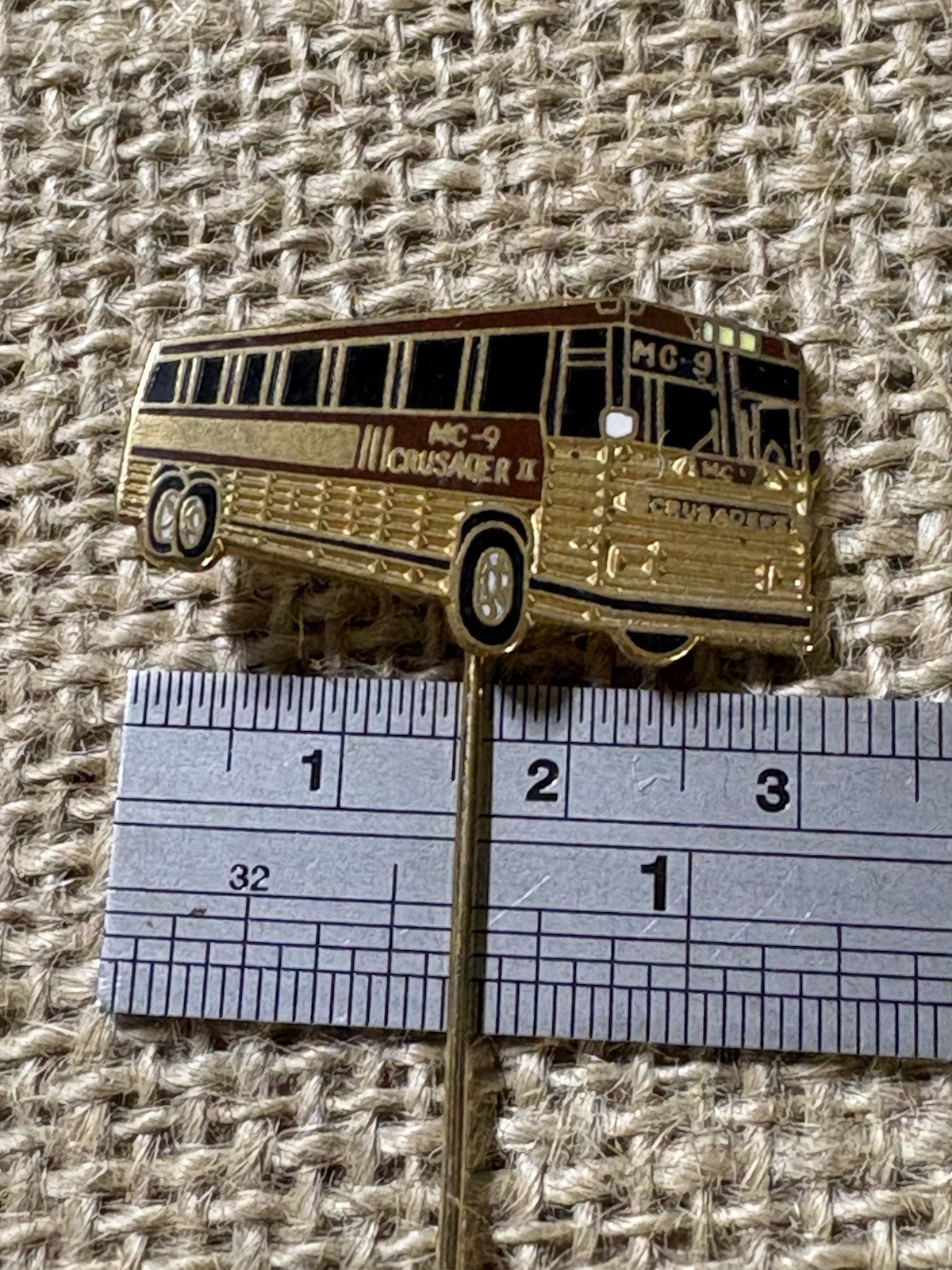 MCI Motor Coach Industries MC-9 Crusader II Enamel Lapel straight Pin