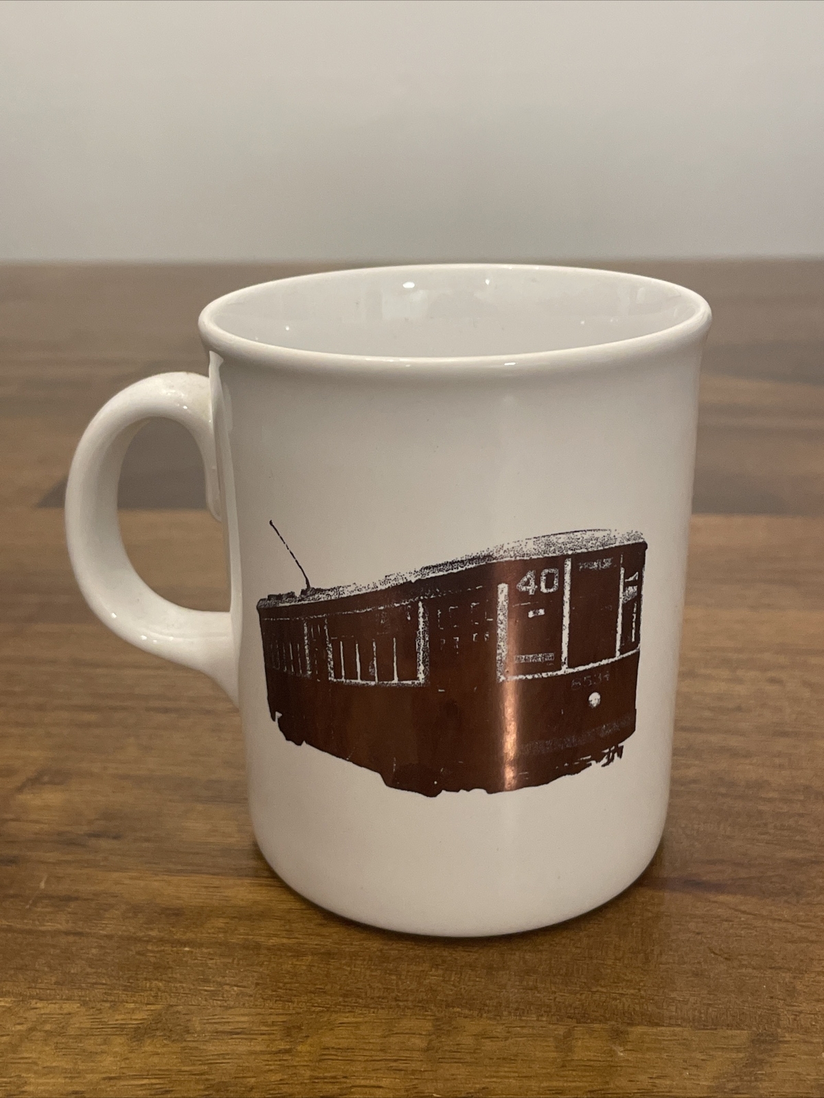 RARE VINTAGE PRT TROLLEY MUG CUP TRANSPORTATION COLLECTIBLE Made In England
