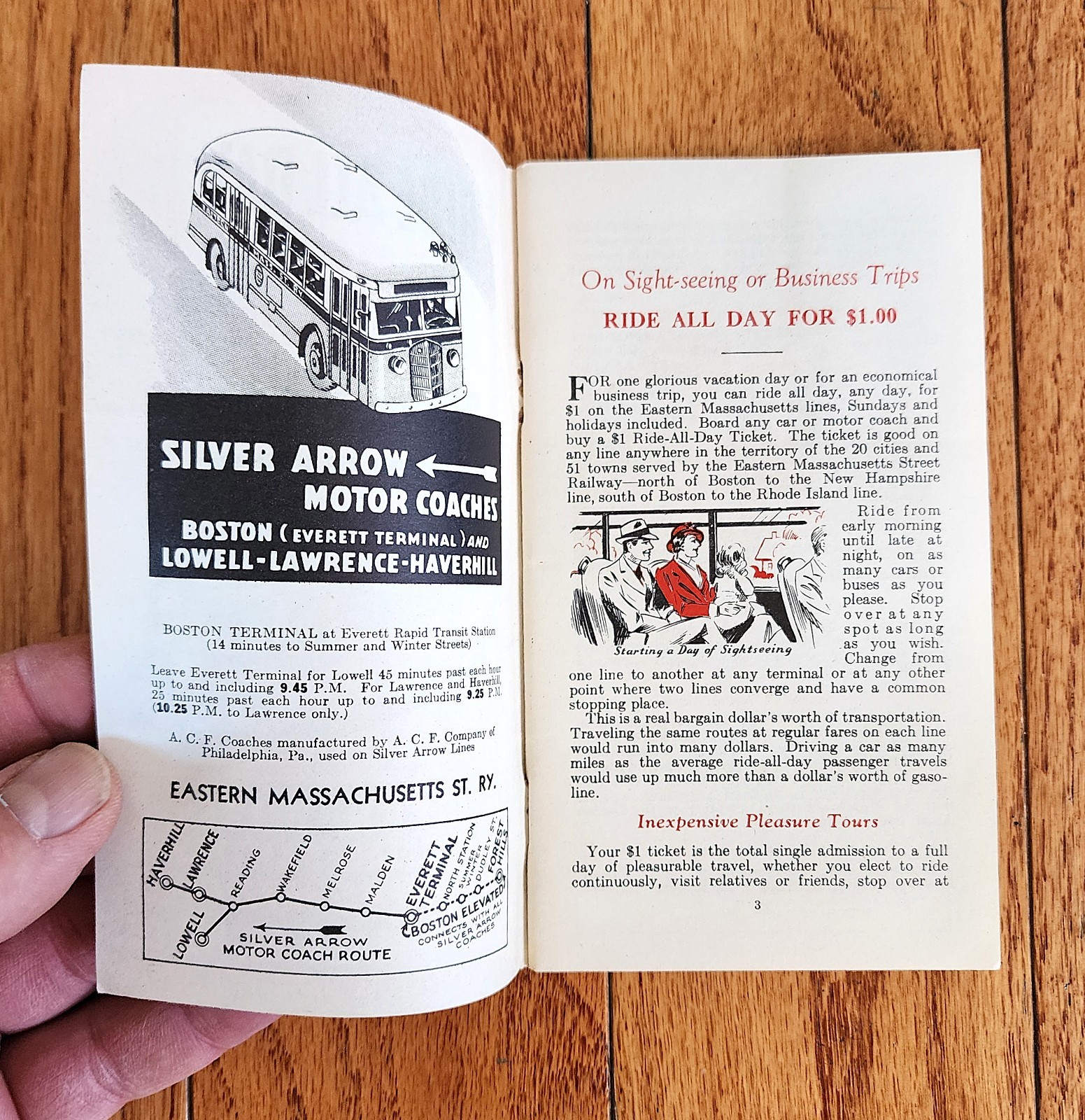 1937 EASTERN MASSACHUSETTS STREET RAILWAY CO BUS TIME TABLE SCHEDULE WITH MAP