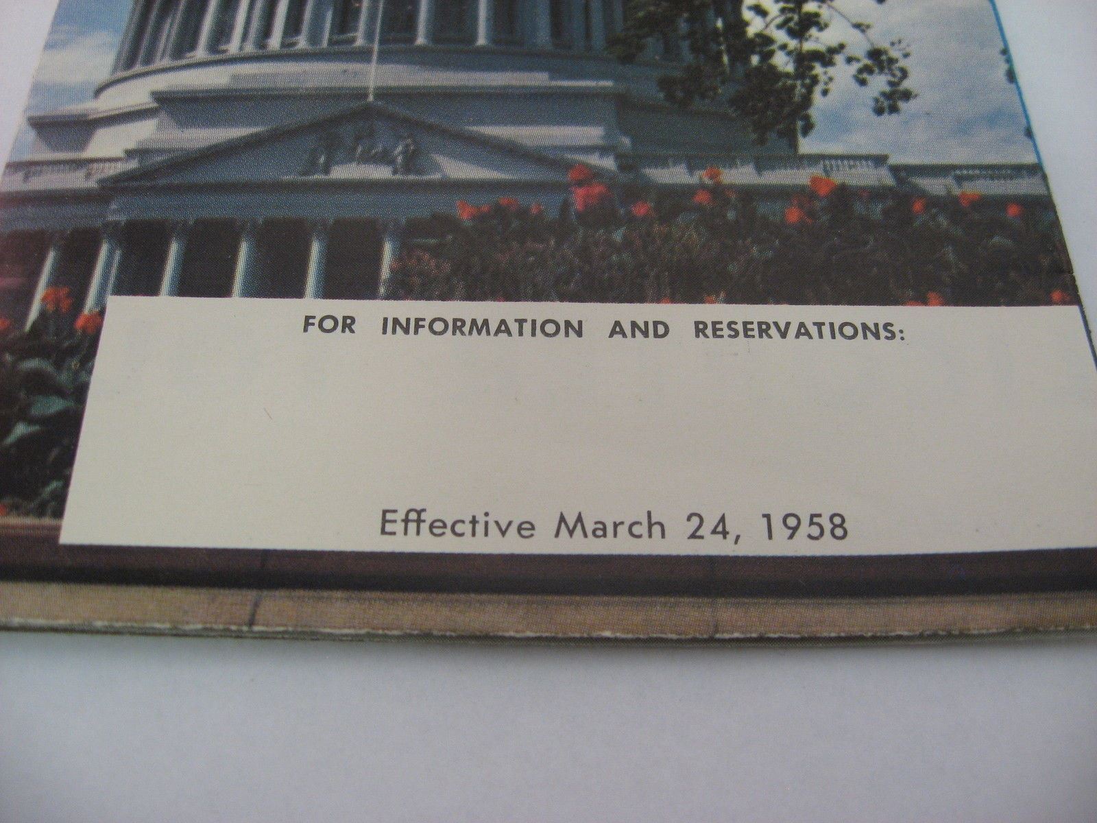 Vintage 1958 The Gray Line Brochure Washington DC Sightseeing Tours US Capitol