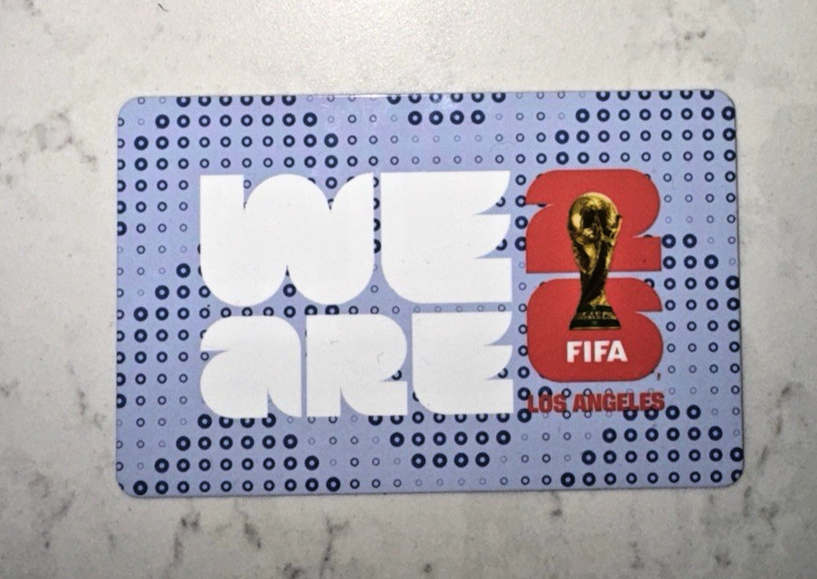 LA METRO OFFICIAL 2026 FIFA WORLD CUP TAP CARD NEW ISSUE LIMITED EDITION RARE