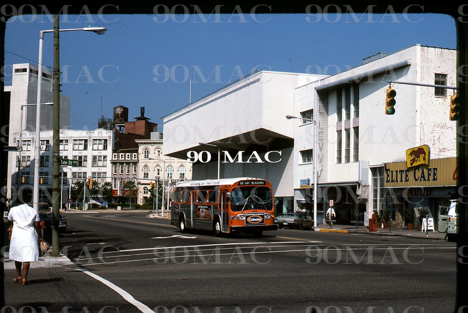 MATS. GM COACH BUS #7616. Montgomery (AL). Original Slide 1976.
