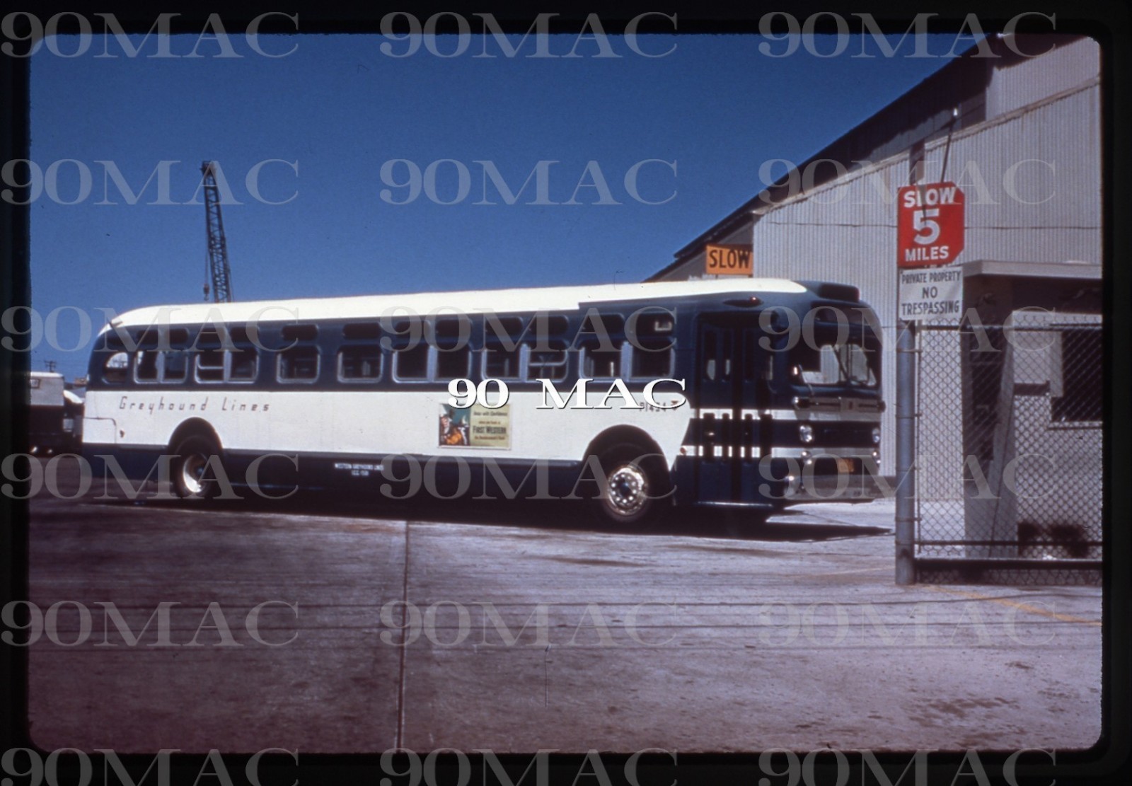 GREYHOUND. GM COACH BUS #P-1434. San Francisco (CA). Duplicate Slide 1960.