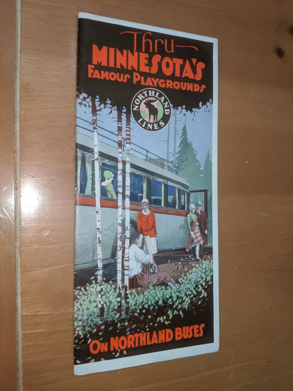 NORTHLAND BUS LINES – MINNESOTA’S FAMOUS PLAYGROUNDS – 1920’S BROCHURE