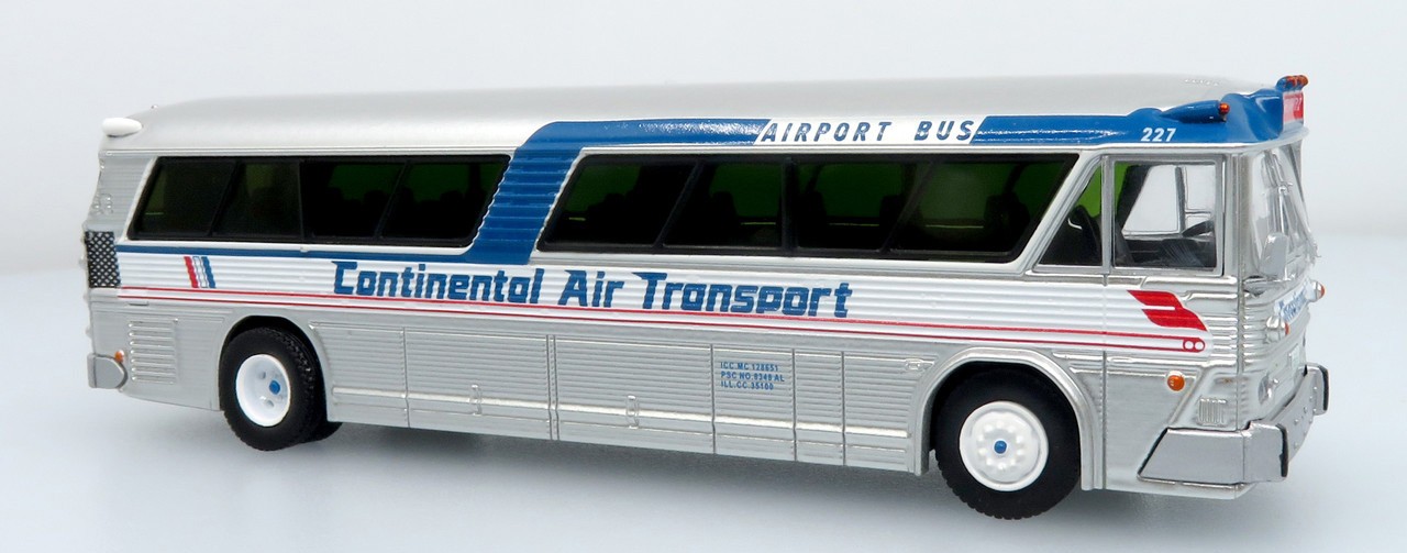 MCI MC-5A Bus Continental Air Transport Chicago 1/87 Scale Iconic Replicas