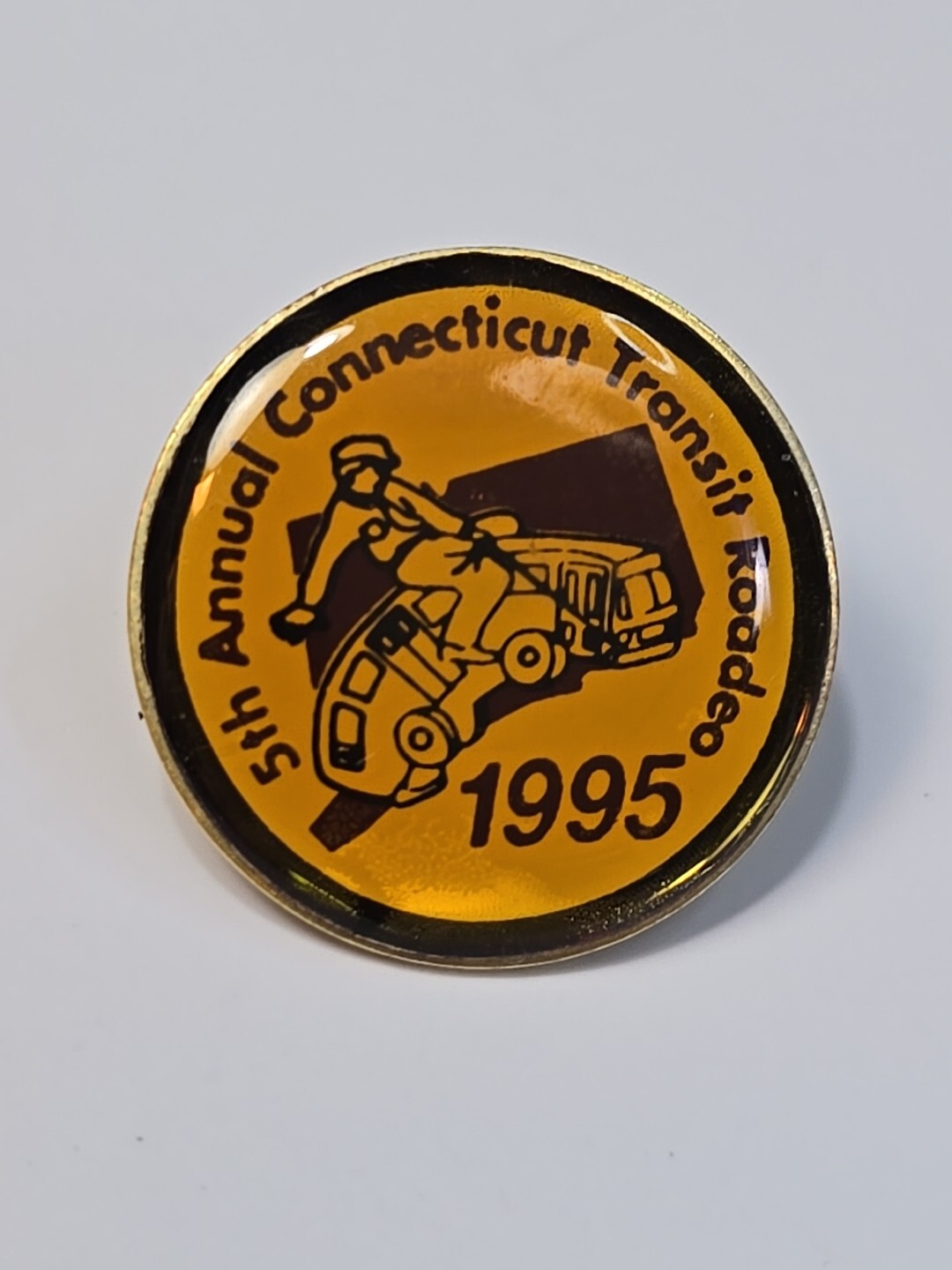 5th Annual Connecticut Transit Bus Roadeo 1995 Lapel Pin
