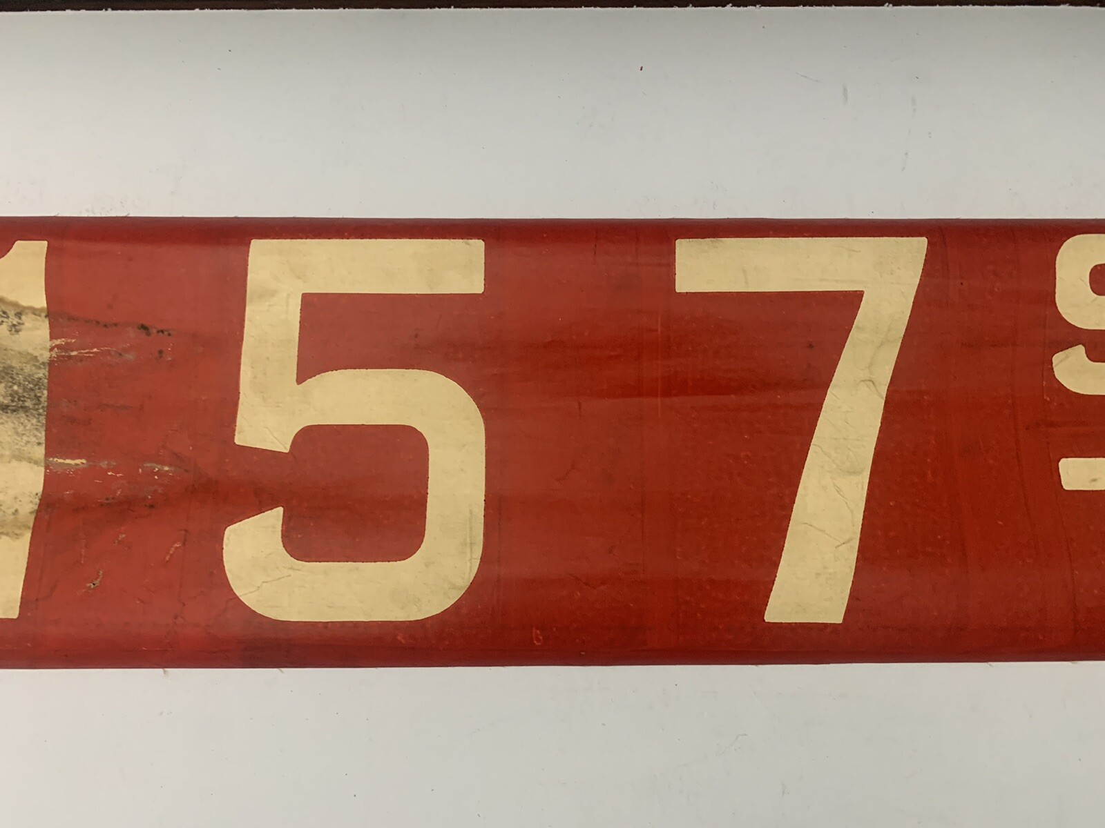 NY NYC BUS ROLL SIGN 157 STREET MANHATTAN WASHINGTON HEIGHTS HARLEM NEIGHBORHOOD
