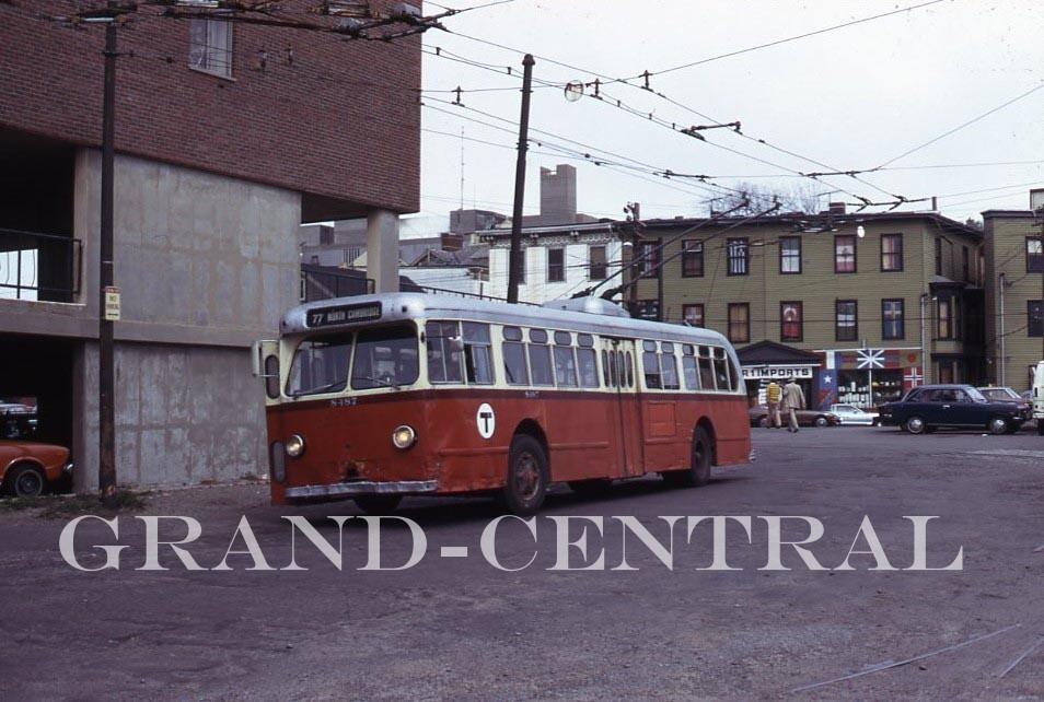 1976 MBTA MASSACHUSETTS BAY TRANSPORTATION AUTHORITY BUS SLIDE #8487 BOSTON MA