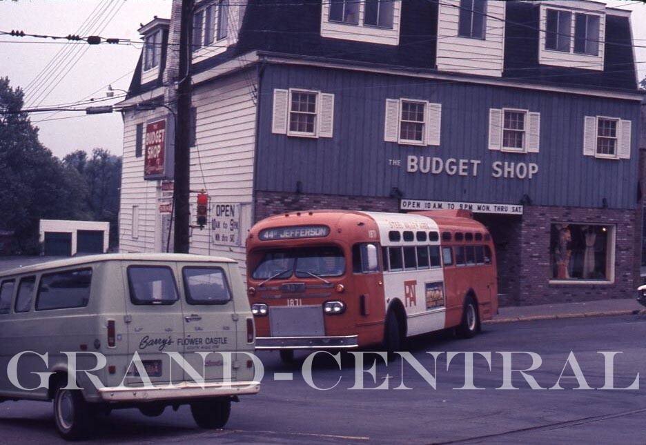 ORIGINAL 1975 PAT PITTSBURGH BUS SLIDE #1871 PITTSBURGH PENNSYLVANIA PA