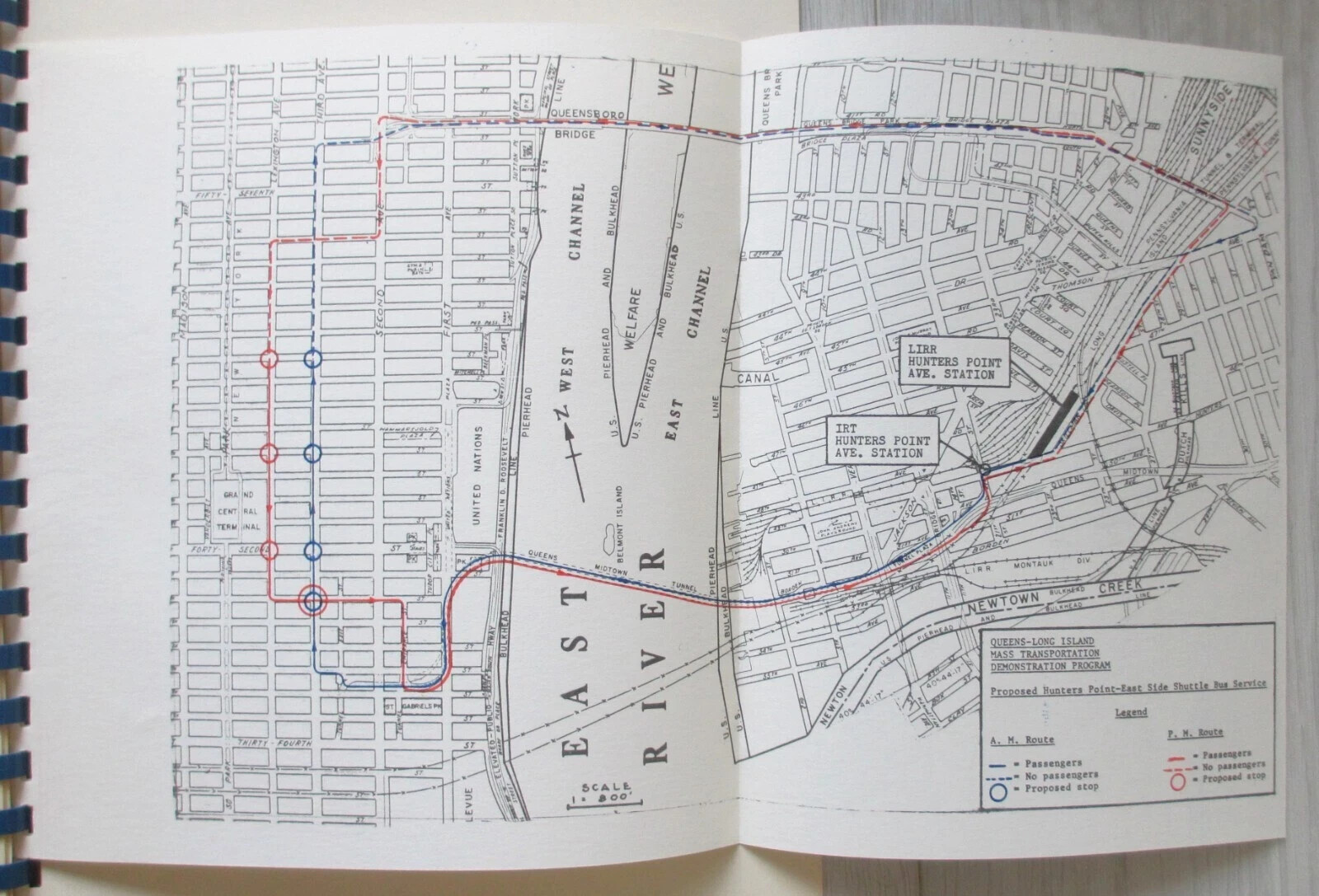 Vintage 1965 City of New York Queens Long Island Shuttle Bus Proposal Book