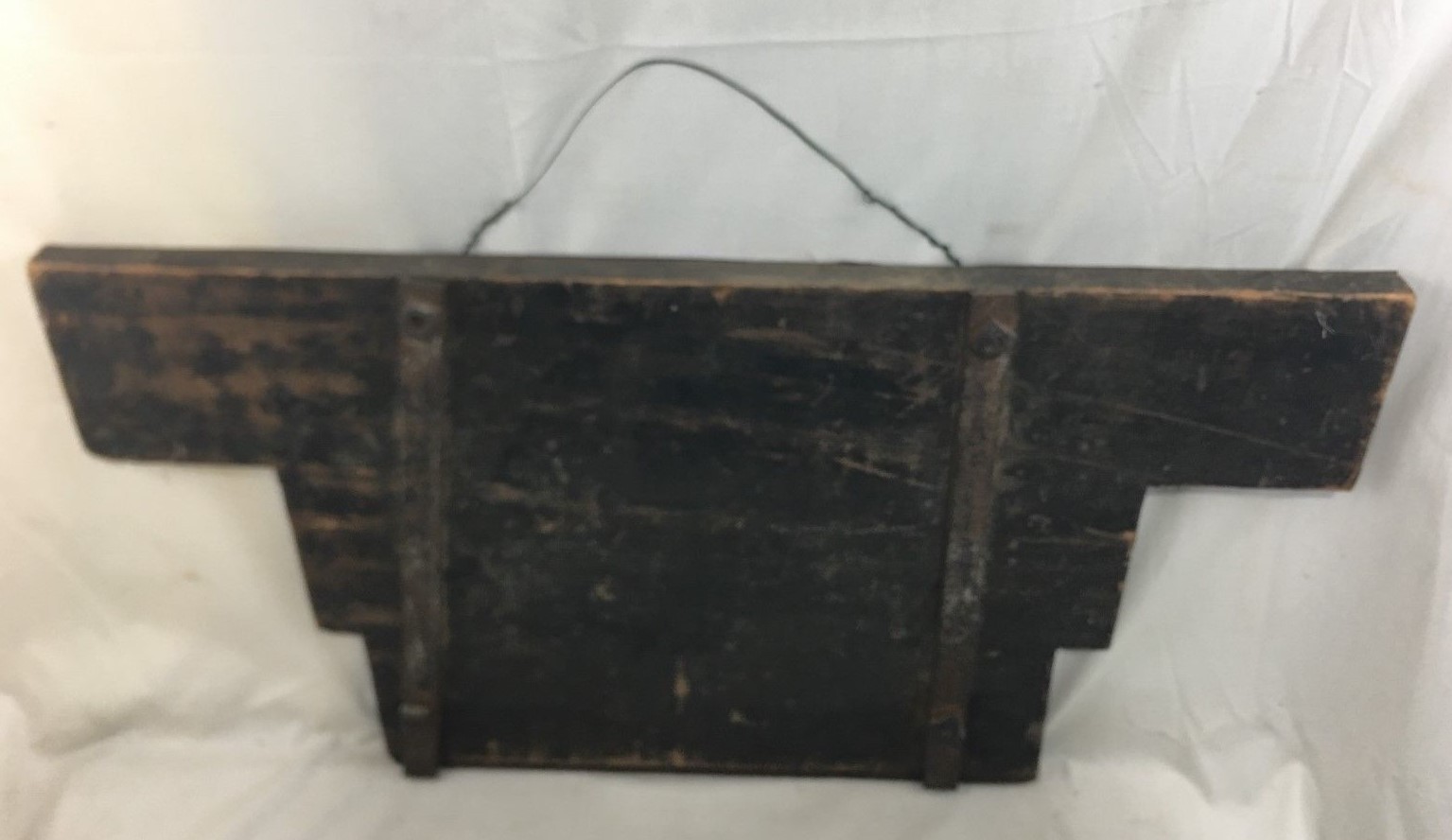 Great Orig. c1900 J.H. Edwards Taxi / Dairy Methuen MA Painted Metal & Wood Sign