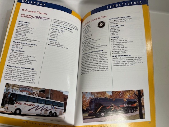 Int. Motor Coach Group (IMG) Travel Directory 2001-2002