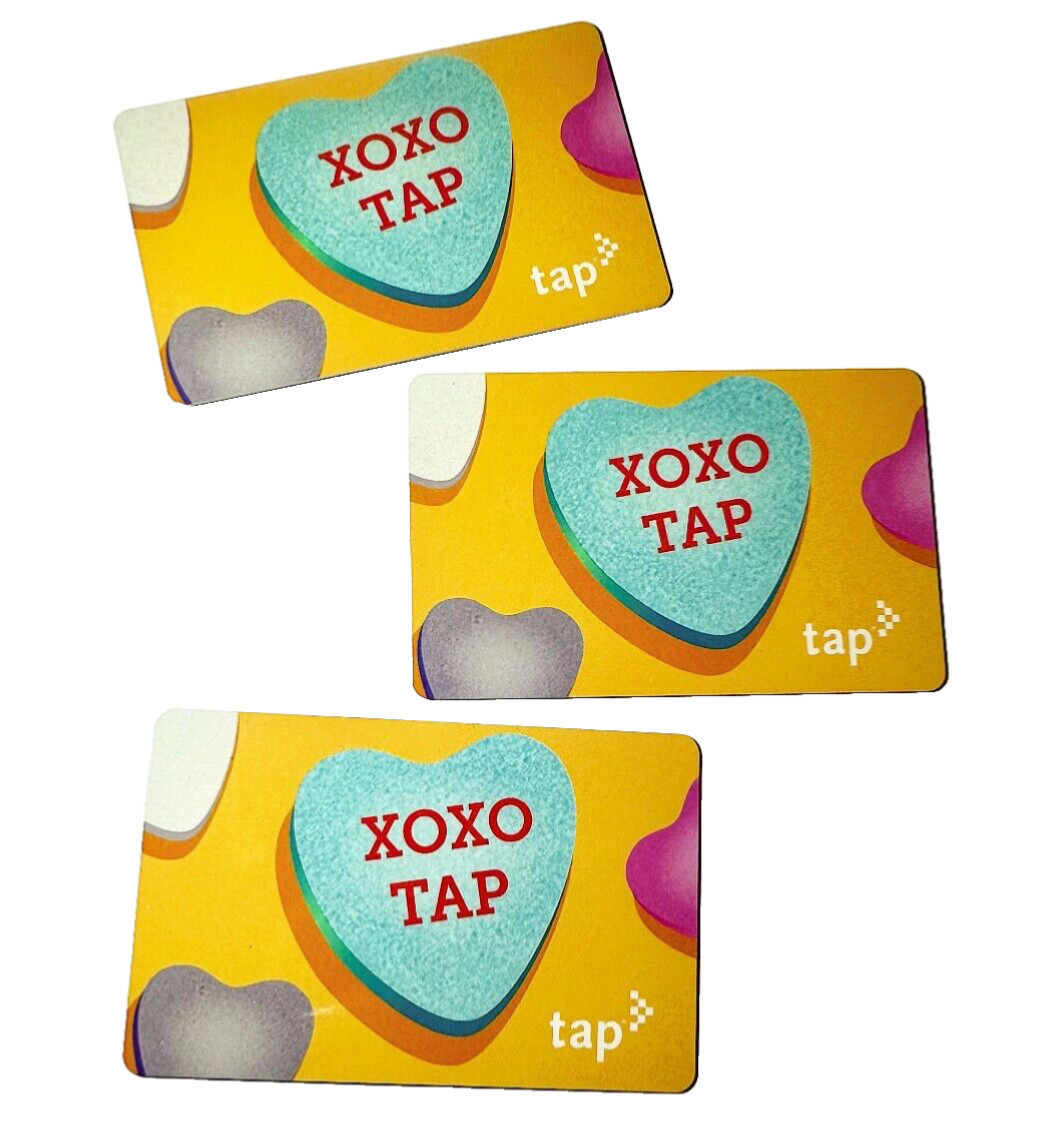 Metro TAP card Valentine’s Day 2019 XOXO Bus Subway Transit Limtd NOT Loadable