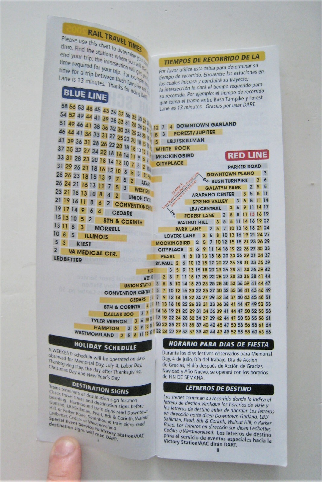 Lot of 8 Dallas Texas Area Bus Light Rail Trinity Railway Maps Timetables TX