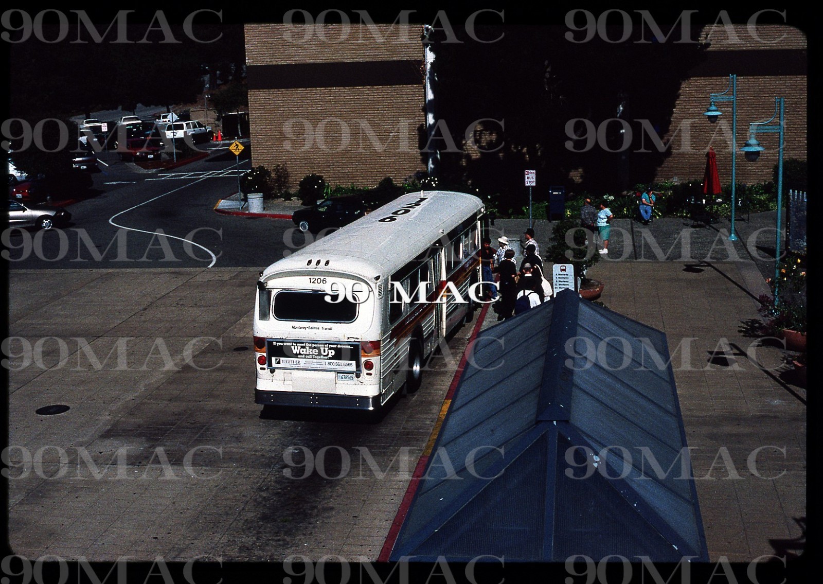 MST. FLXIBLE BUS #1206. Monterey (CA). Original Slide 1997. (A)