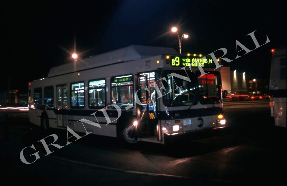 ORIGINAL 2000 NYCTA NEW YORK CITY BUS SLIDE NEW FLYER #804 B9 BROOKLYN NY TA