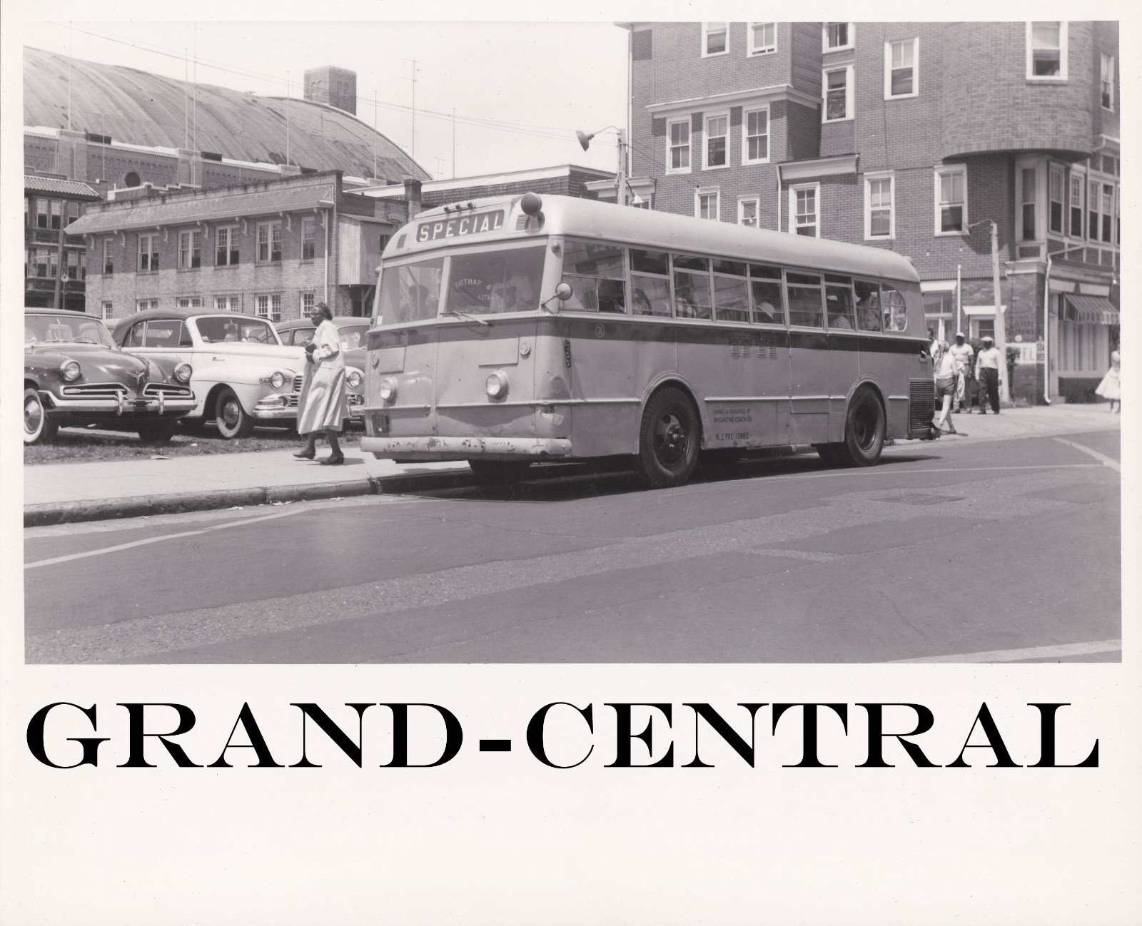 VINTAGE 1953 BRIGANTINE COACH CO BUS PHOTO #71 BRIGANTINE NJ