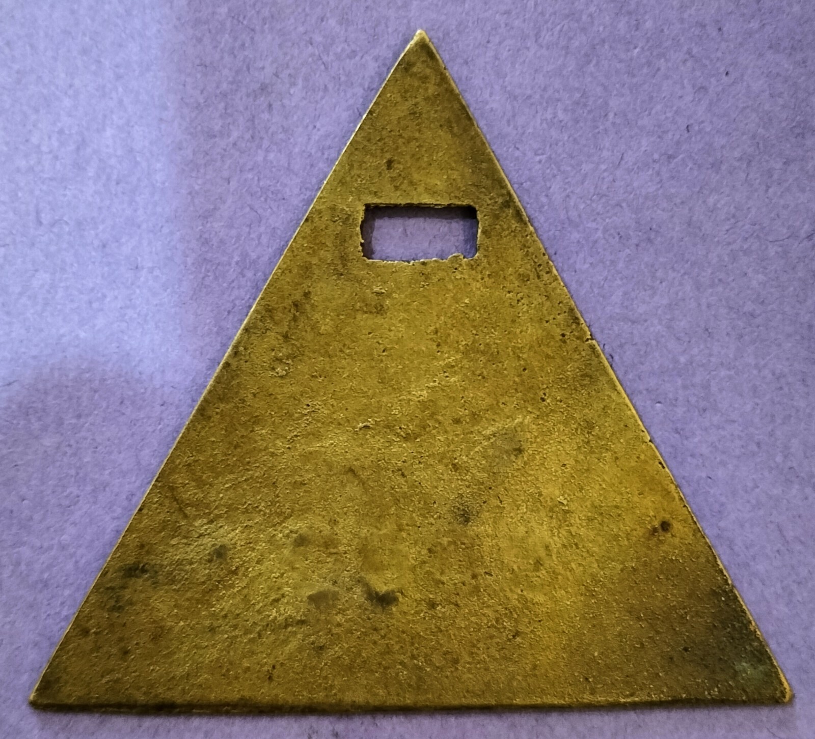 Vintage brass Chauffeur Badges Ahmadabad cab driver with number triangle Qty-4