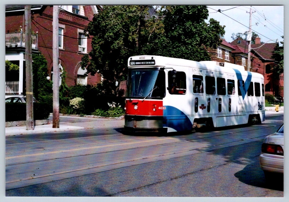 TTC Streetcar #4030 ‘Bell’ Wrap, King St West, Toronto (Parkdale) Fuji 4×6 Print