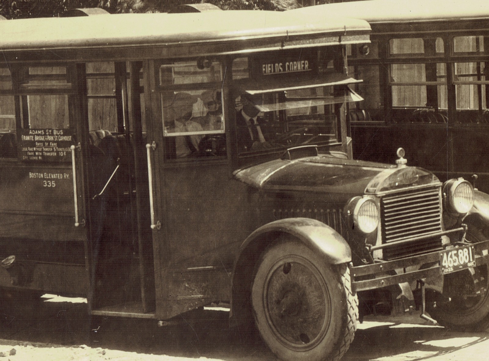 (2) 1925 8x10s Mack AB Buses BOSTON ELEVATED RAILWAY Massachusetts Coach Company
