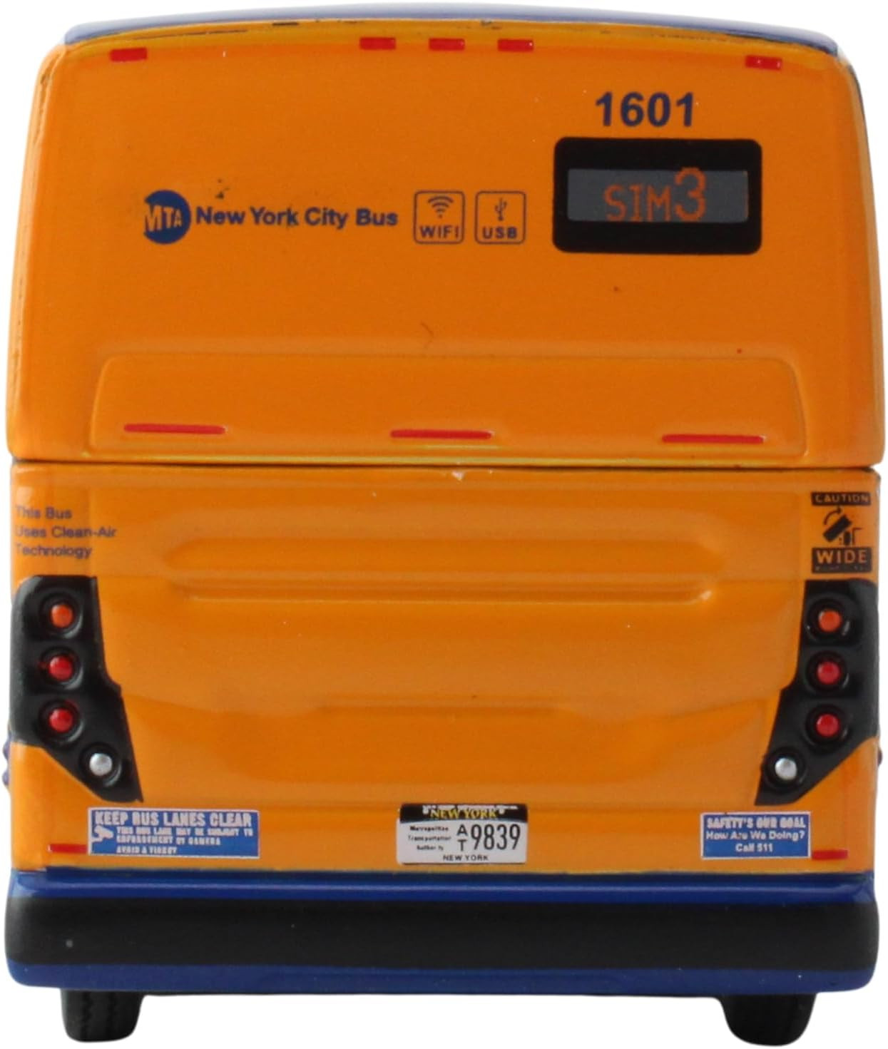 Prevost X3-45 Commuter Coach: MTA Express Service Bus, with Die-Cast Metal, 1/87