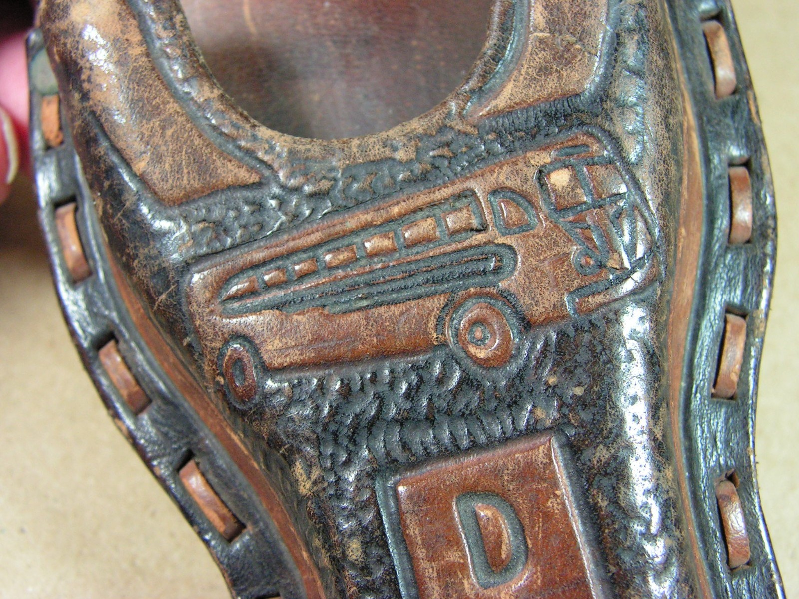 Great old Chicago Ticket Punch with Custom Hand made Leather Holster for “DON” !