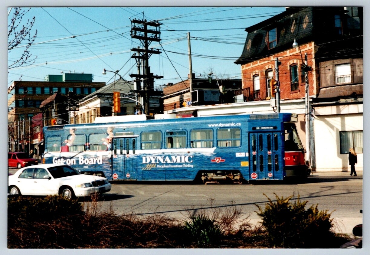 TTC Streetcar #4163 ‘Dynamic’ Wrap, King St – Queen St, Toronto Kodak 4×6 Print
