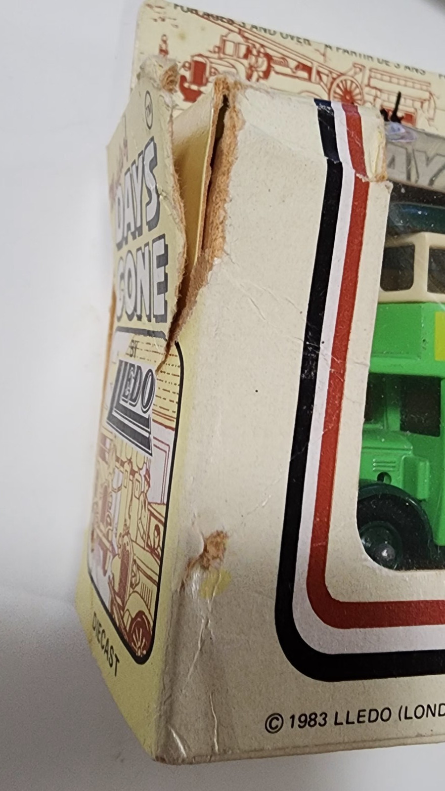 Lledo Days Gone Diecast Swan Vestas Southdown Bus in Worn Torn Box