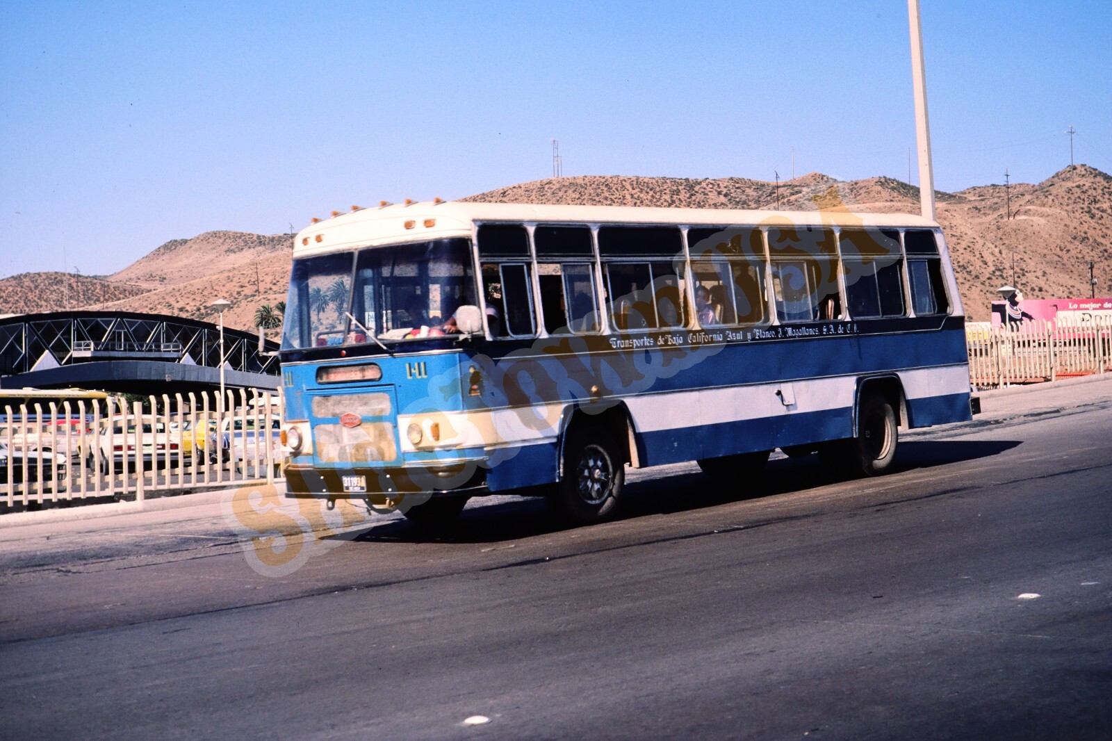 Vtg 19787 Bus Slide 1-11 Tijuana Mexico X4A017