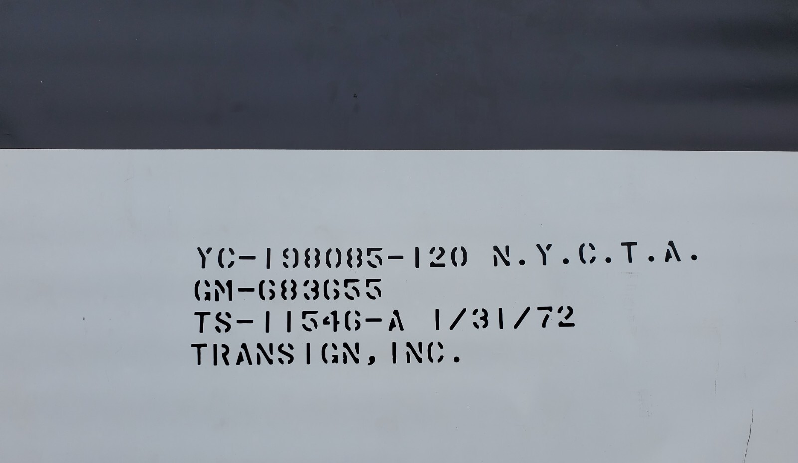 1972 NYCTA BUS ROLL SIGN CURTAIN BROOKLYN QUEEN’S STATEN ISLAND EXPRESS NY NYC