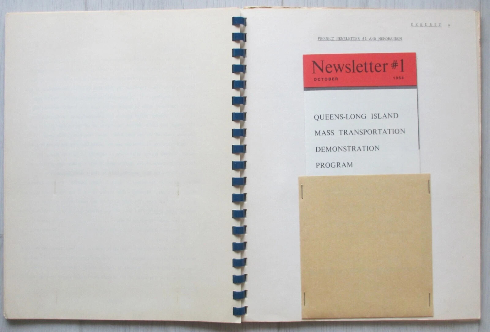 Vintage 1965 City of New York Queens Long Island Shuttle Bus Proposal Book